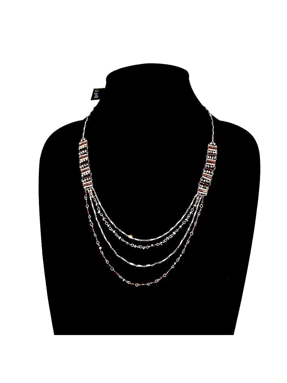 J Jill Multi Strand Purple Beaded Necklace NWT - Picture 4 of 6